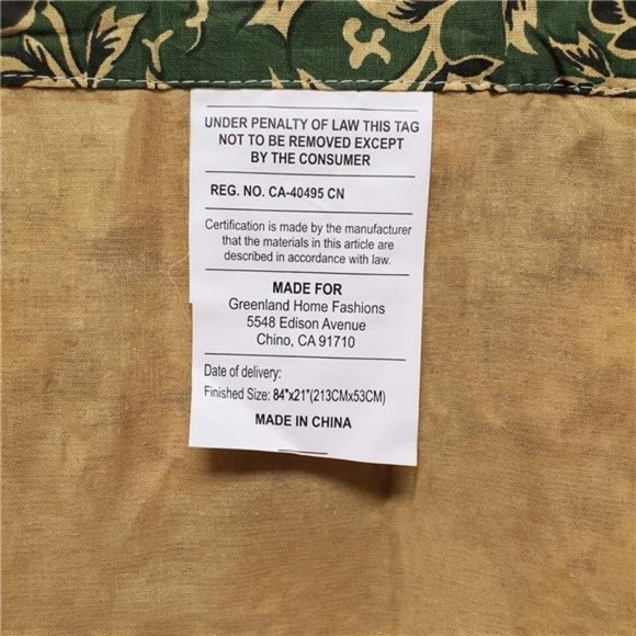 Antique Chic 21 X 84-Inch Cotton Window Patchwork Valance, Multicolor - Picture 4 of 6